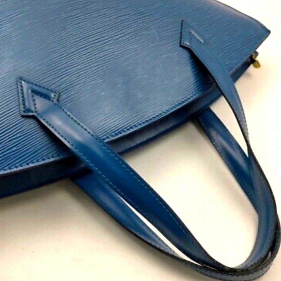 LOUIS VUITTON Saint Jacques PM Shoulder Bag Epi Leather Blue - Picture 7 of 11